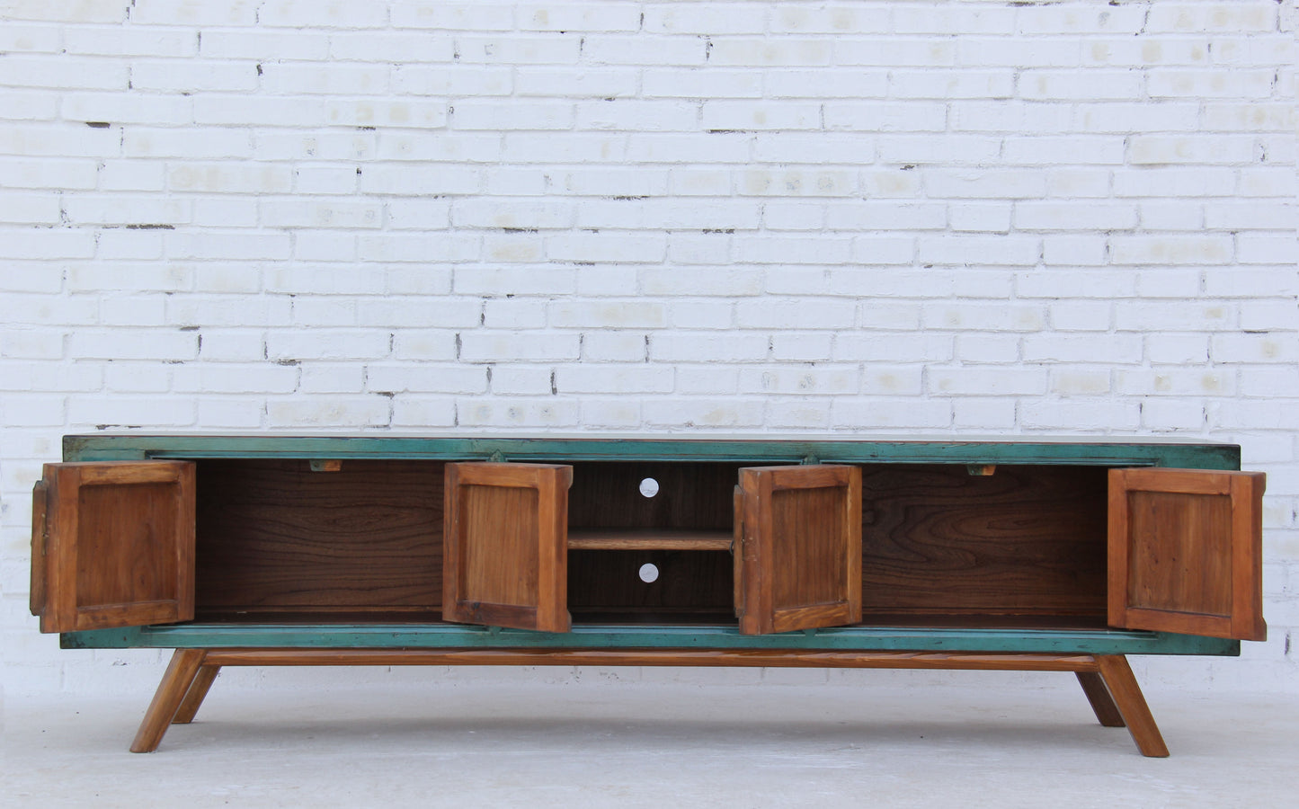 TV Möbel Türkis Korpus auf Gestell 200cm