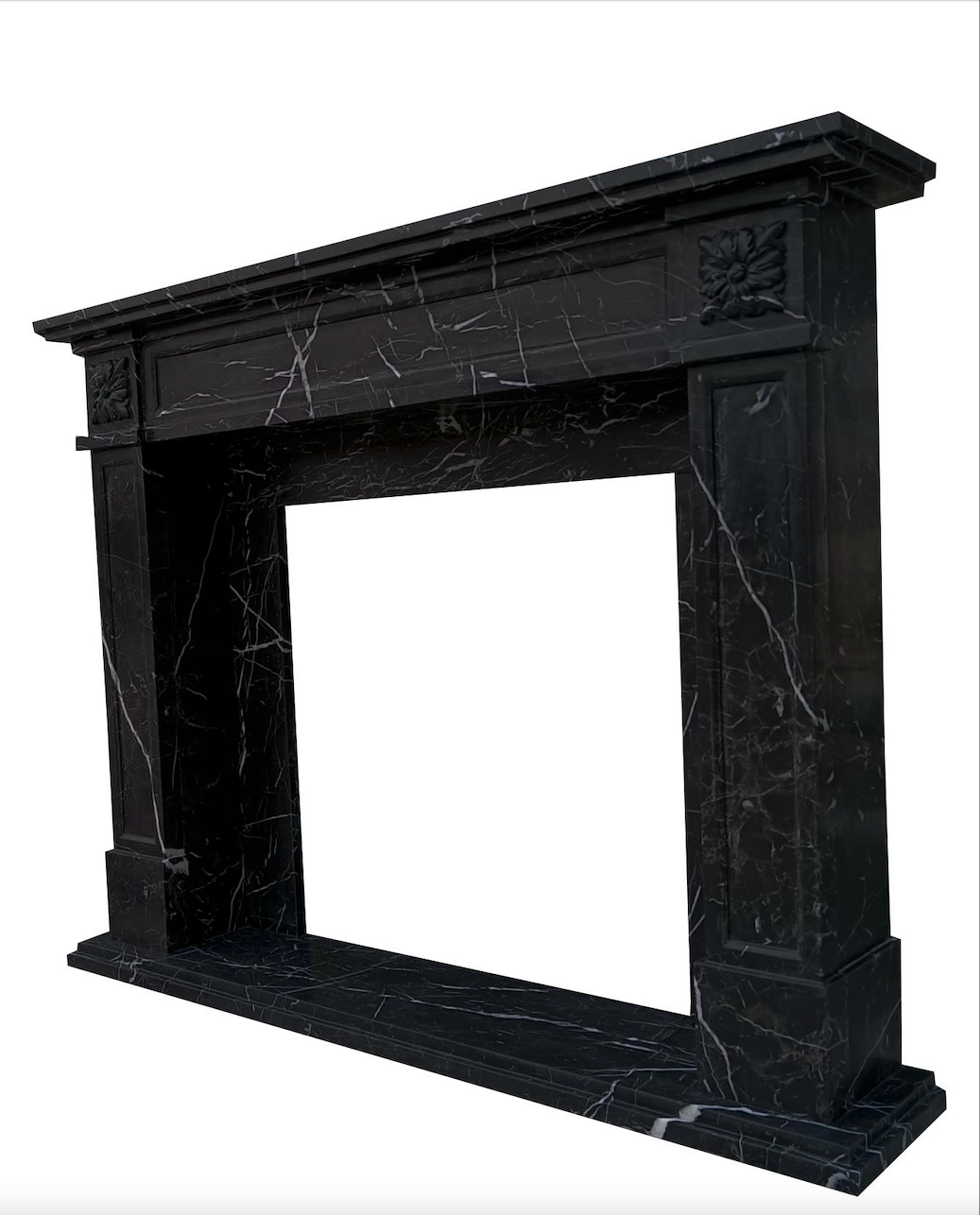 Marmorkamin aus echtem Marmor in aufwendiger Handarbeit angefertigt