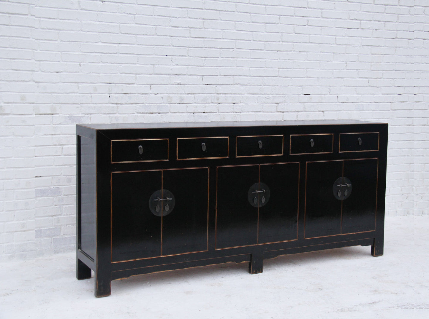 Moderne asia Kommode in elegantem Design aus Massivholz