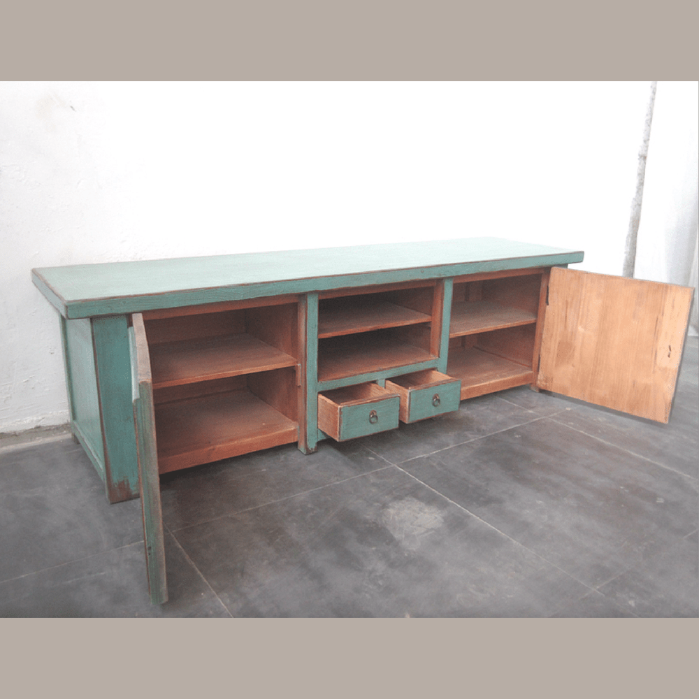 China Lowboard im Shabby Chick Stil aus Vollholz