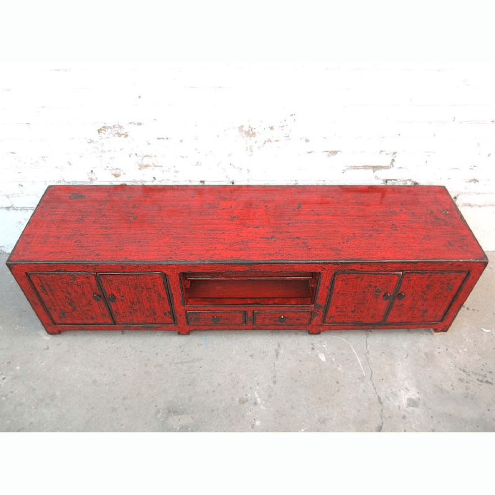 TV-Lowboard im Shabby Chic Stil aus Vollholz handgefertigt.