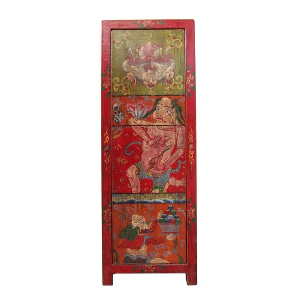 Highboard Tibet 120 Jahre Motiv Bemalung