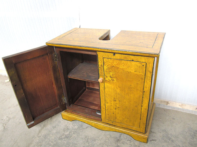 China Waschtisch Unterschrank Pinie Hochglanz Orange