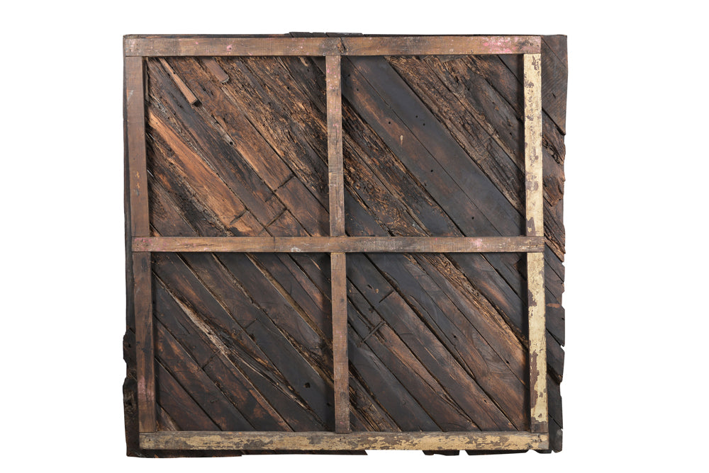 India geschnitztes Decken teil quadratisches Segment fein verziert Rajasthan um 1910