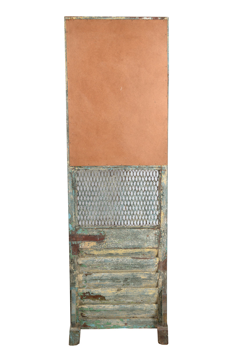 Indien hoher Spiegel Schminkspiegel Theater Einrichtung aus Holz und Metall shabby chic