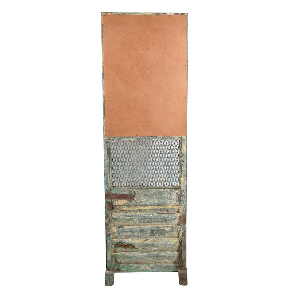 Indien hoher Spiegel Schminkspiegel Theater Einrichtung aus Holz und Metall shabby chic