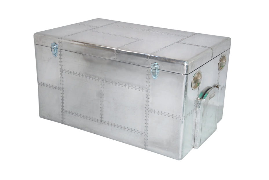 Ausgefallene Katzentoilette recyceltes Aluminium mit Verschlußklappe ein echter Hingucker