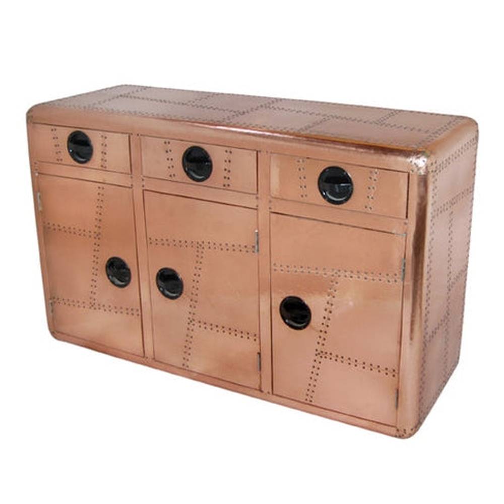 High copper finish Sideboard aus Aluminium edle Kupferoberfläche ein Einzelstück