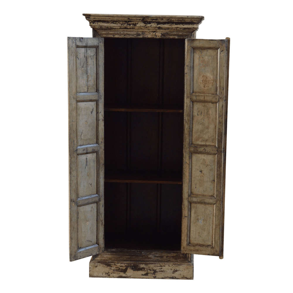 Indien Rajasthan Schrank Highboar vintage grün antik