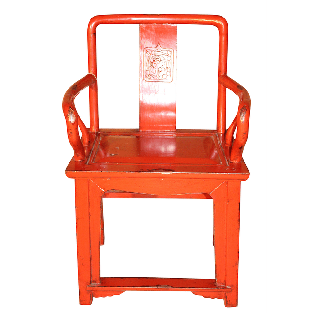 China Stuhl rot antik ca. 100 Jahre