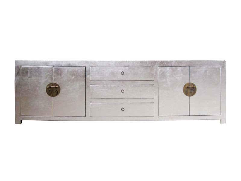 China TV Sideboard / Lowboard in Shabby Chic Silber