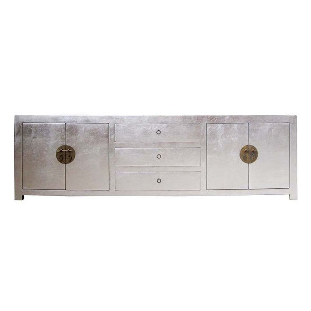 China TV Sideboard / Lowboard in Shabby Chic Silber