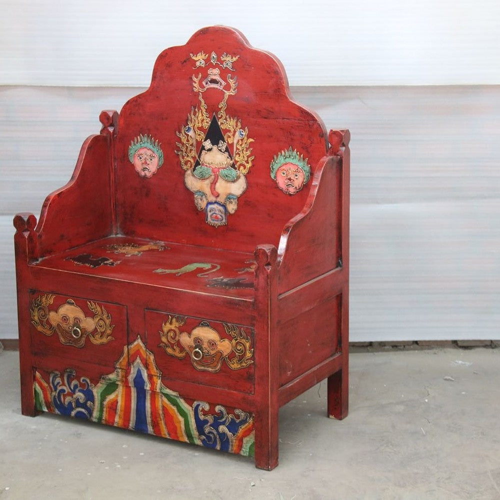 Tibet Altarbank antik mit 2 Schubladen
