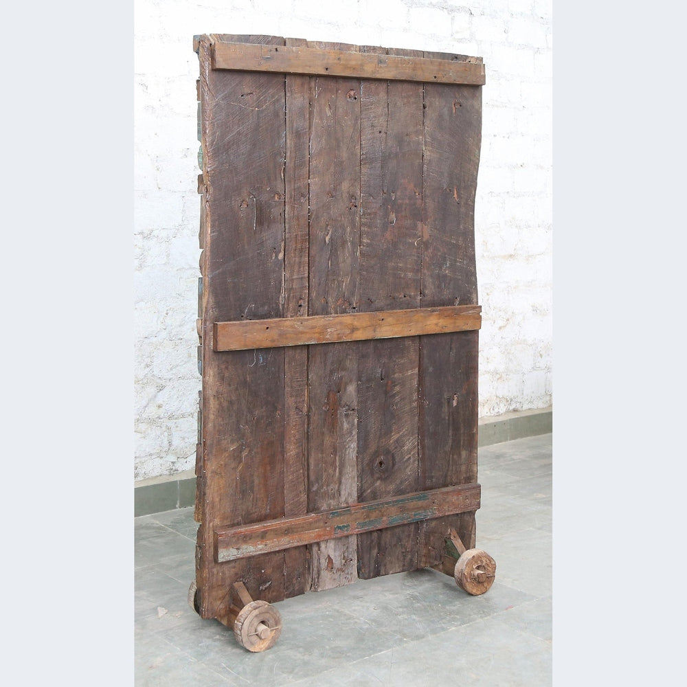 Indien massiver Raumteiler Teak VI-ED-023 antike Bruchstücke