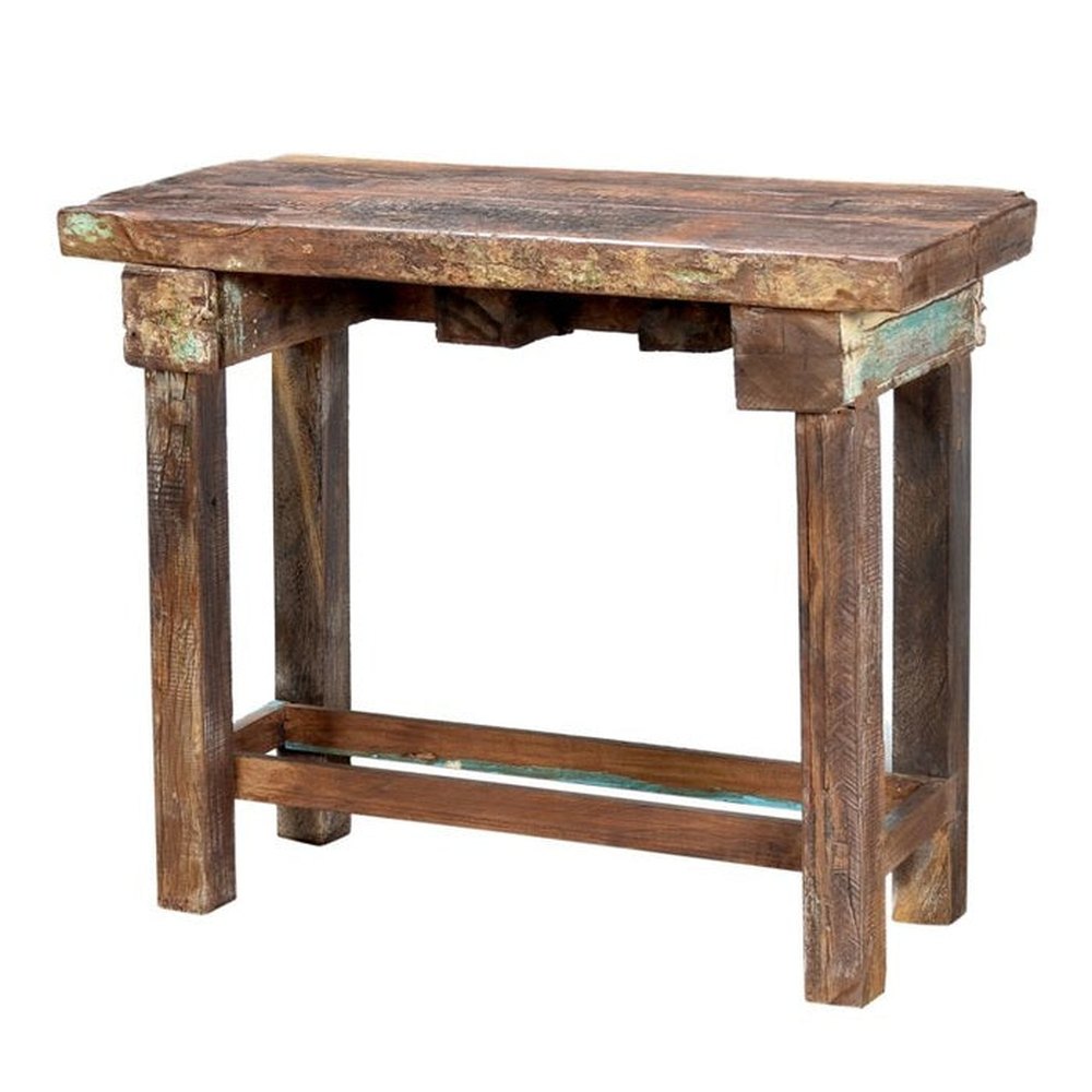 Individueller Tisch Highboard aus alten antiken Bauelementen – Handgefertigt aus Indien