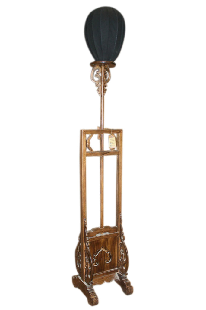 China hohe Stehlampe aus Massivholz im traditionellen Stil