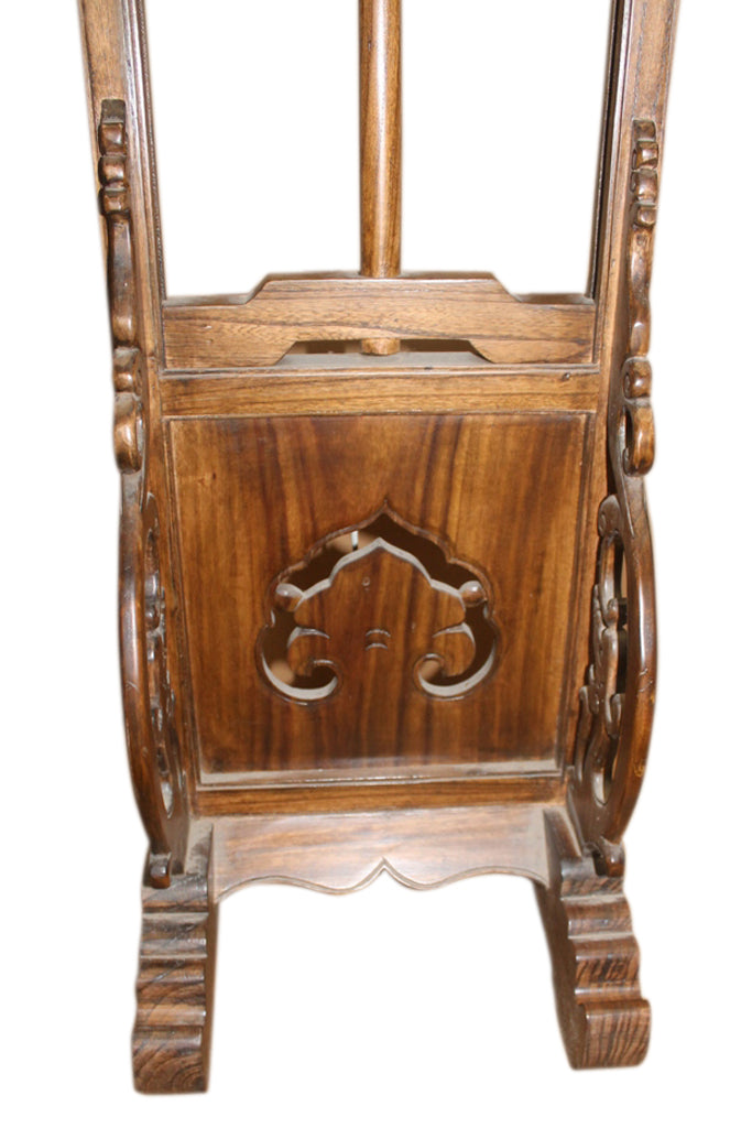 China hohe Stehlampe aus Massivholz im traditionellen Stil