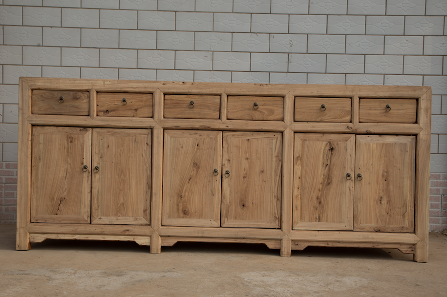 China Sideboard Hebei breite Schubladen Kommode used Optik aus Pinie