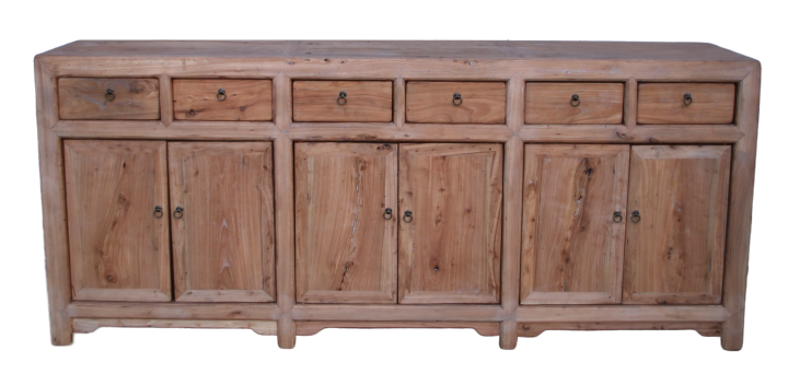 China Sideboard Shabby Chic Massivholz Naturholz
