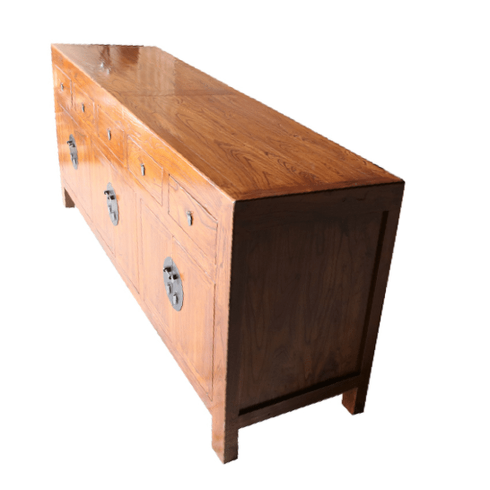 China Sideboard Shabby Chic Massivholz Ulme Naturholz