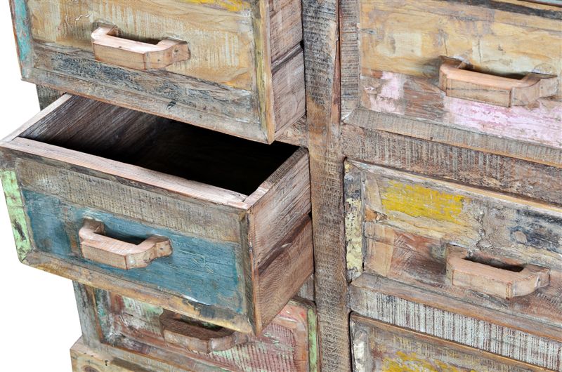 Luxury-Park Reclaim Kommode – Schöne Farbkombination mit 6 Schubladen