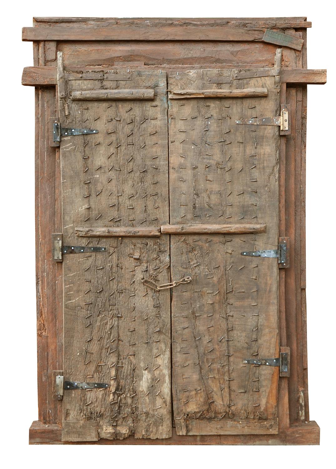 Indien 1910 breite Tür Tor massiver Rahmen zauberhaft gestaltet von Luxury Park