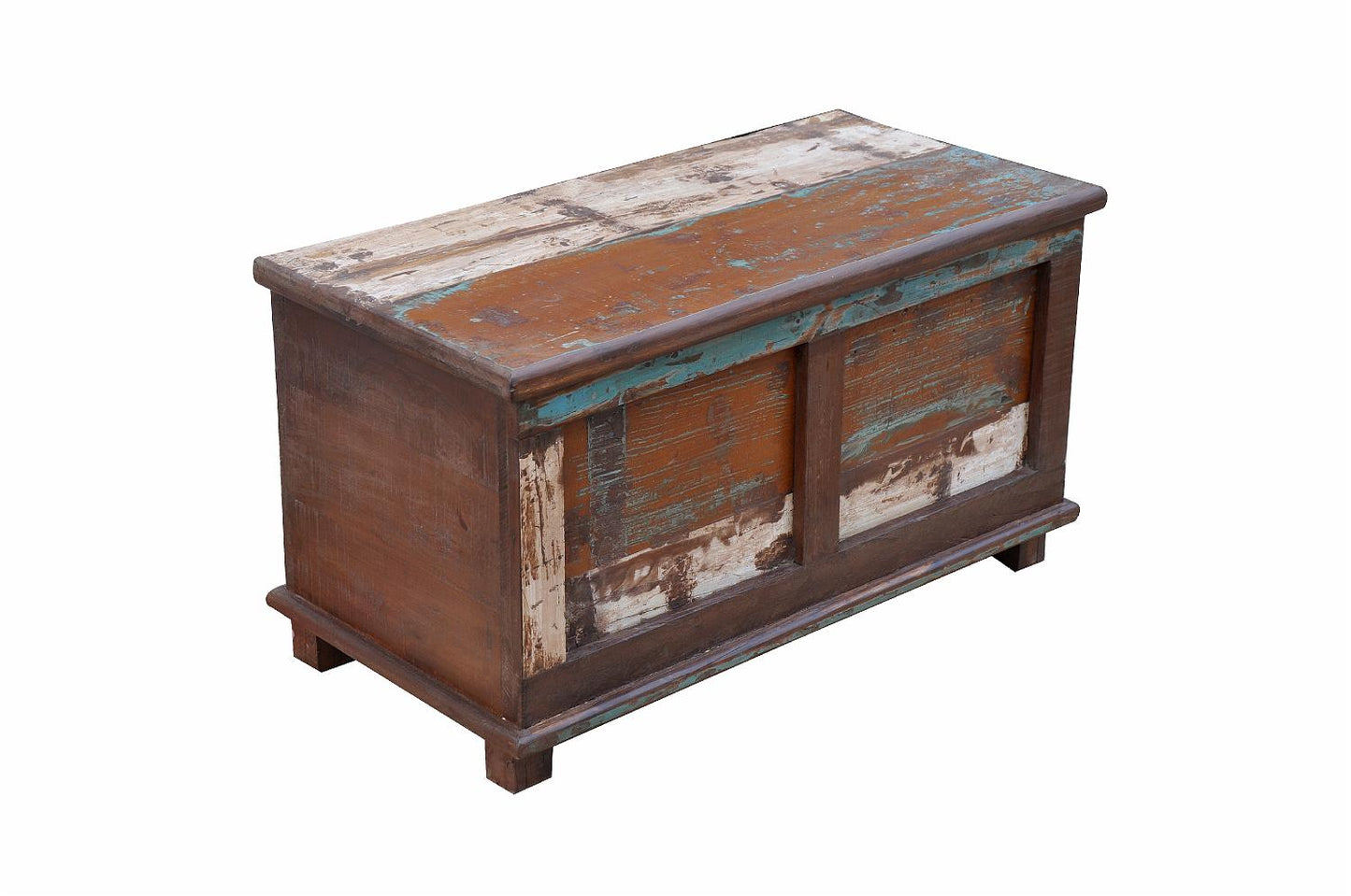 Indien Patchwork Truhe Box Kassette Einzelstück Antikholz