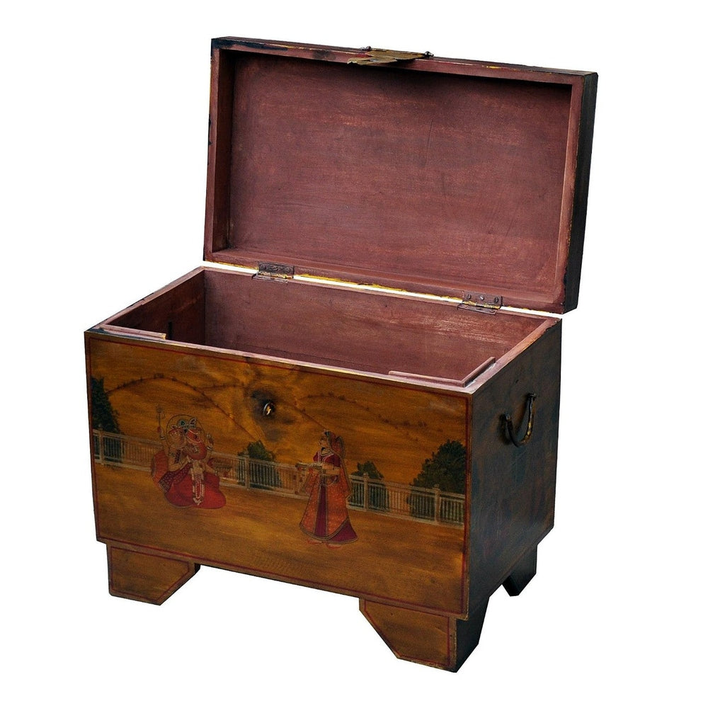 India kleine Truhe Kassette Box traditionelle Bemalung Gujarat by Luxury Park