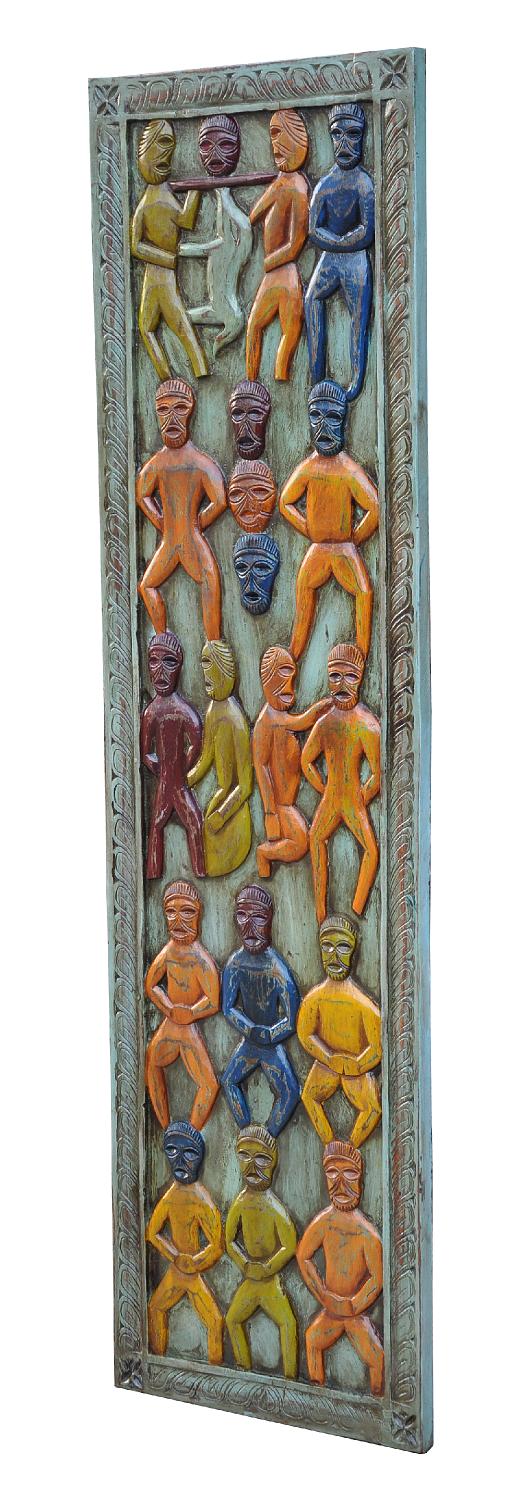 Indien schlankes buntes Wandbild Dekortafel ethno style colour bei Luxury Park