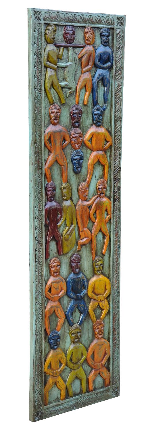 Indien schlankes buntes Wandbild Dekortafel ethno style colour bei Luxury Park