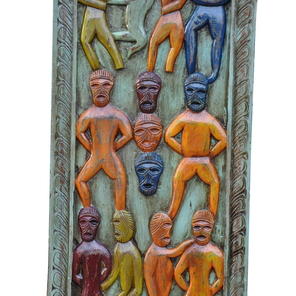 Indien schlankes buntes Wandbild Dekortafel ethno style colour bei Luxury Park