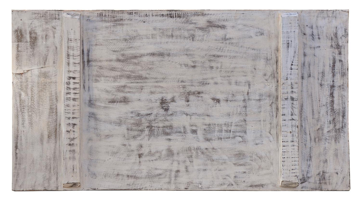 Indien großes altes Kopfteil Bett Wandbild Palastszenen