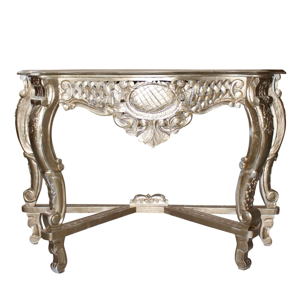 Tisch Massivholz Barock Stil Gold Möbel
