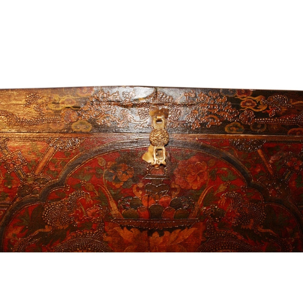 Tibet XXL Truhe, Bank, Sideboard ca. 100-120 Jahre alt