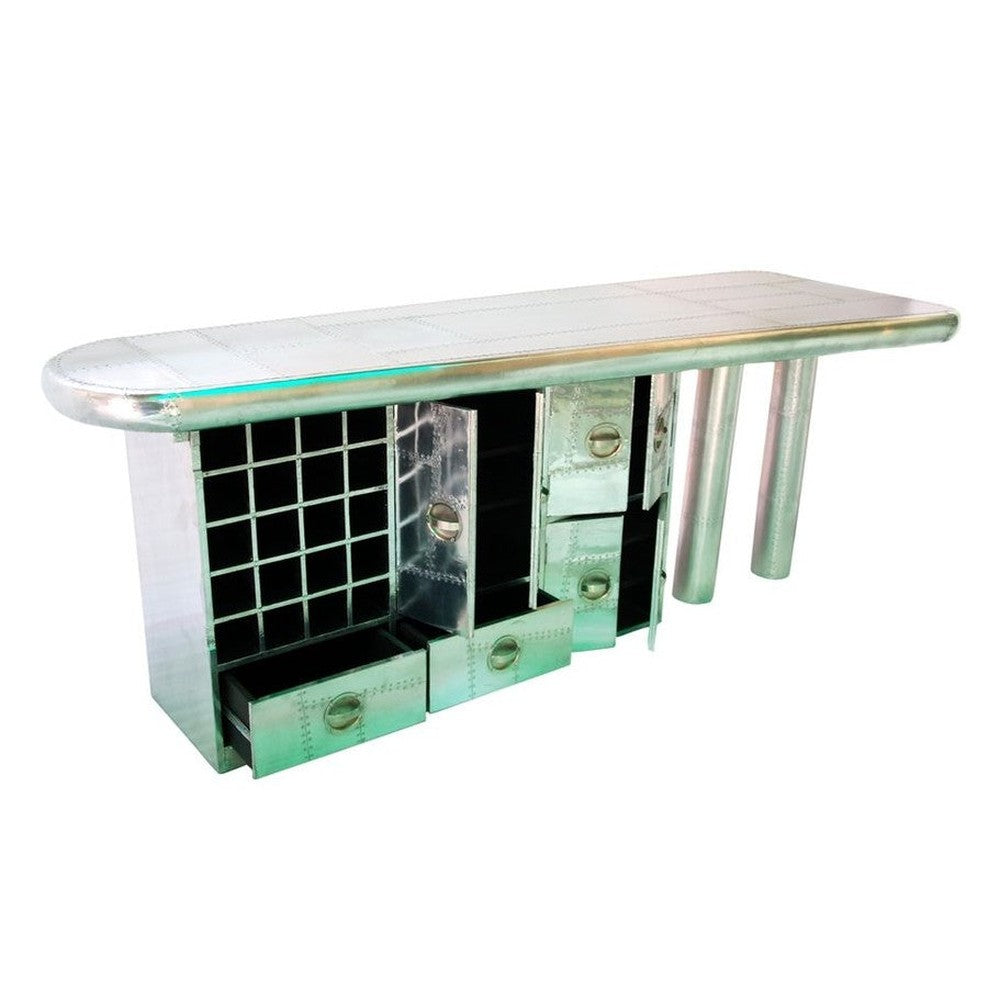 Hausbar Theke mit hochwertiger Aluminiumverkleidung