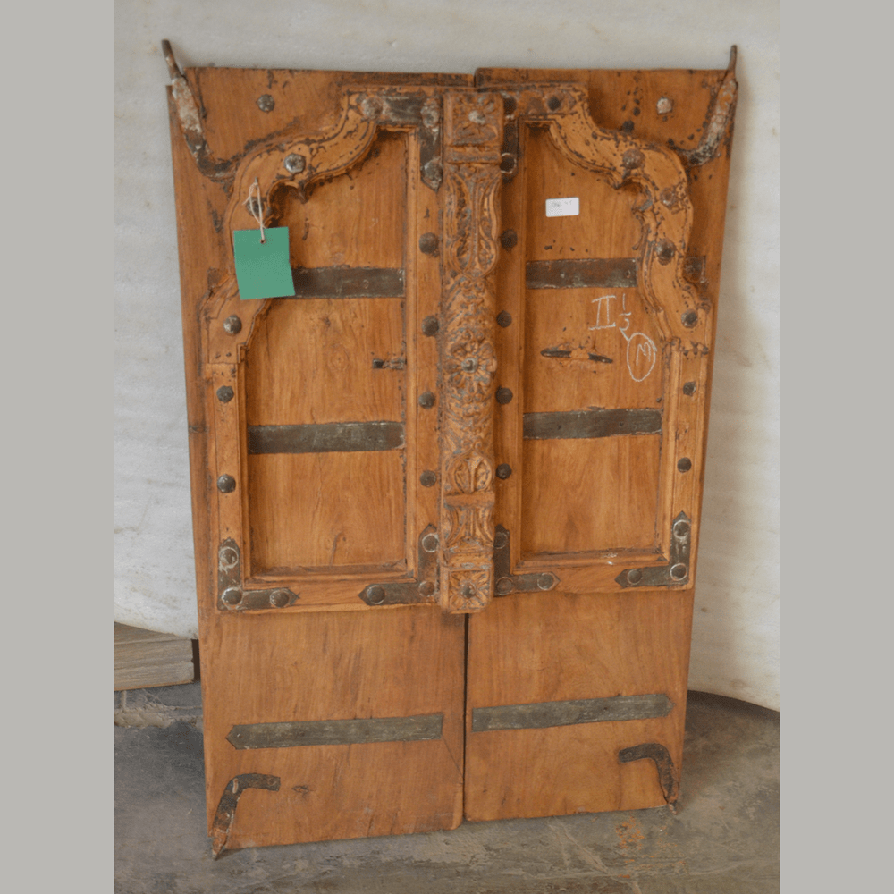 Antikes Holzfenster original aus Rajasthan, Indien