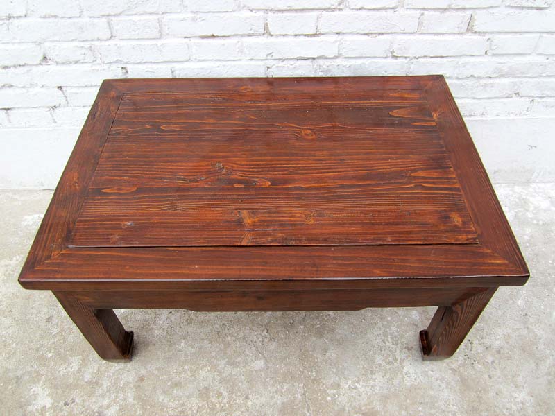 China 1880 antik Tisch Podest massives Pinienholz