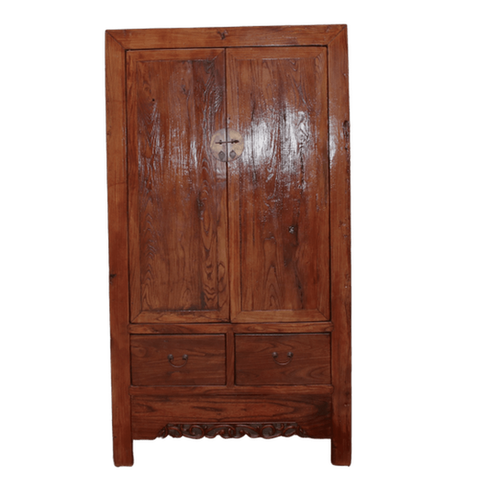 China Schrank Naturholz massiv honig