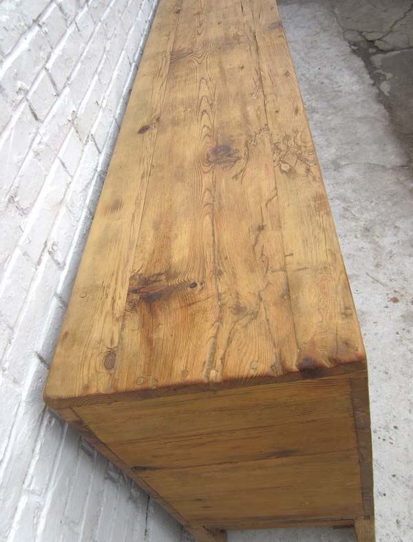 China Sideboard Hebei breite Schubladen Kommode brushed Optik aus Ulmenholz