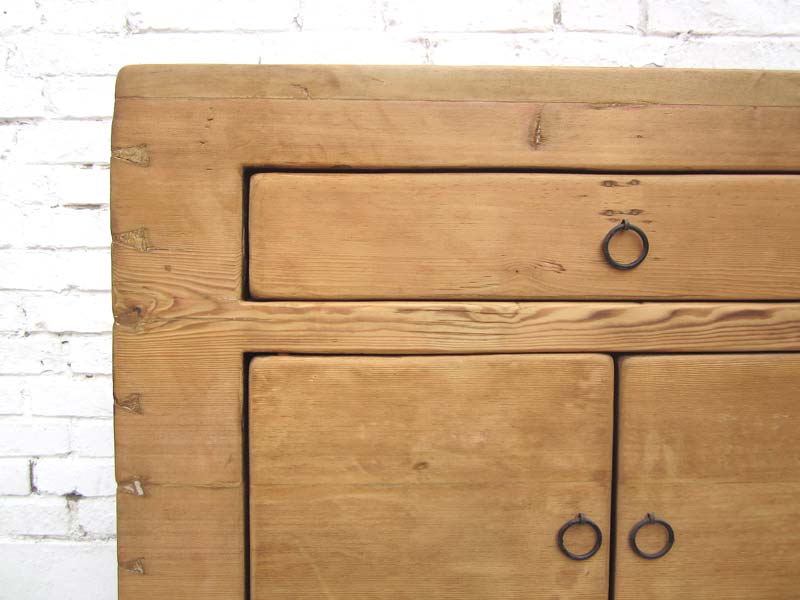 China Sideboard Hebei breite Schubladen Kommode brushed Optik aus Ulmenholz
