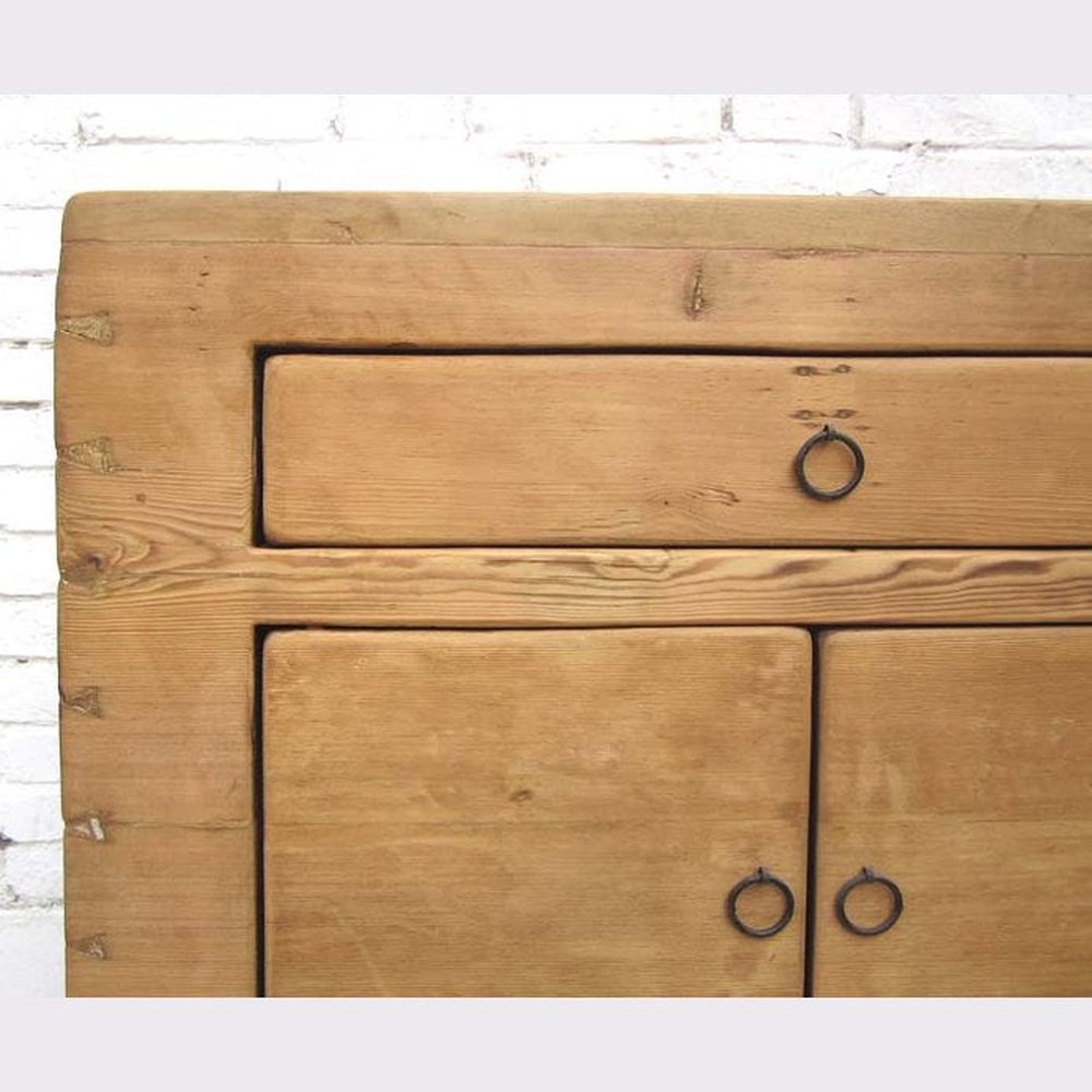 China Sideboard Hebei breite Schubladen Kommode brushed Optik aus Ulmenholz