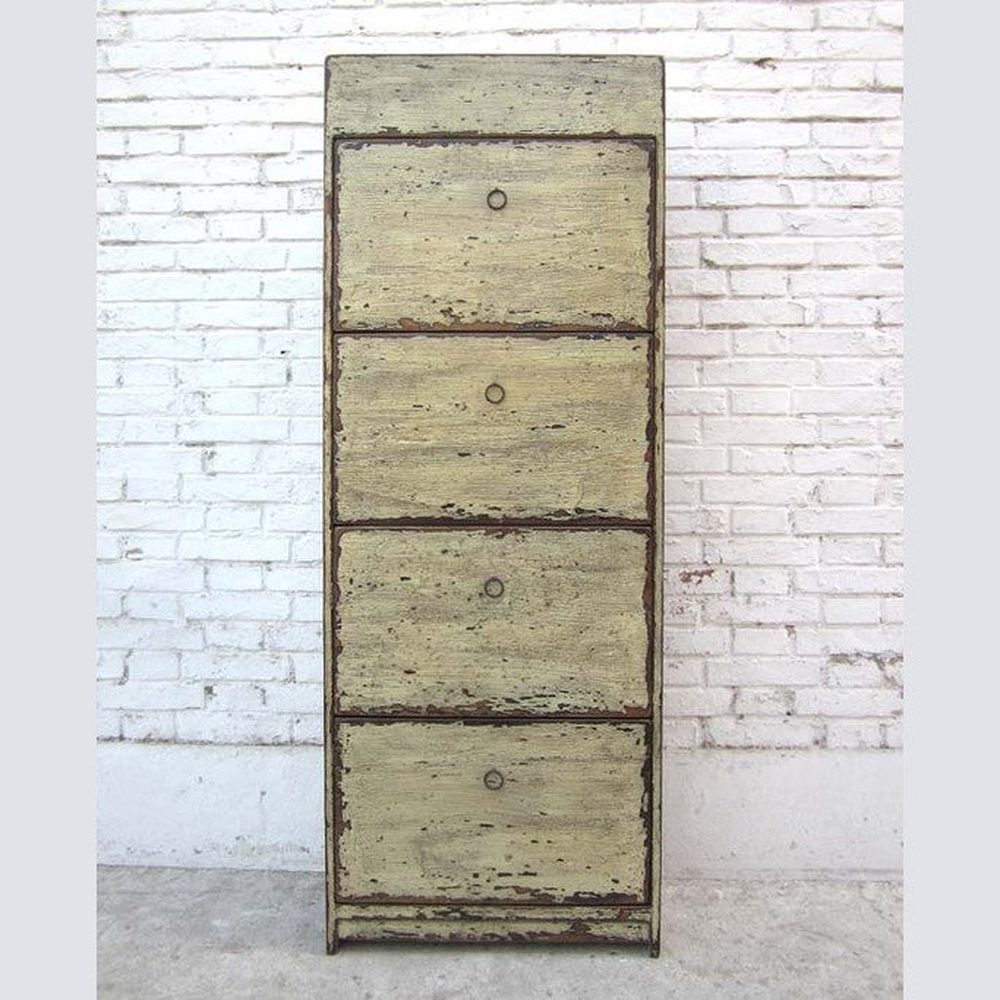 China großer Schuhschrank weiß in shabby chic Optik