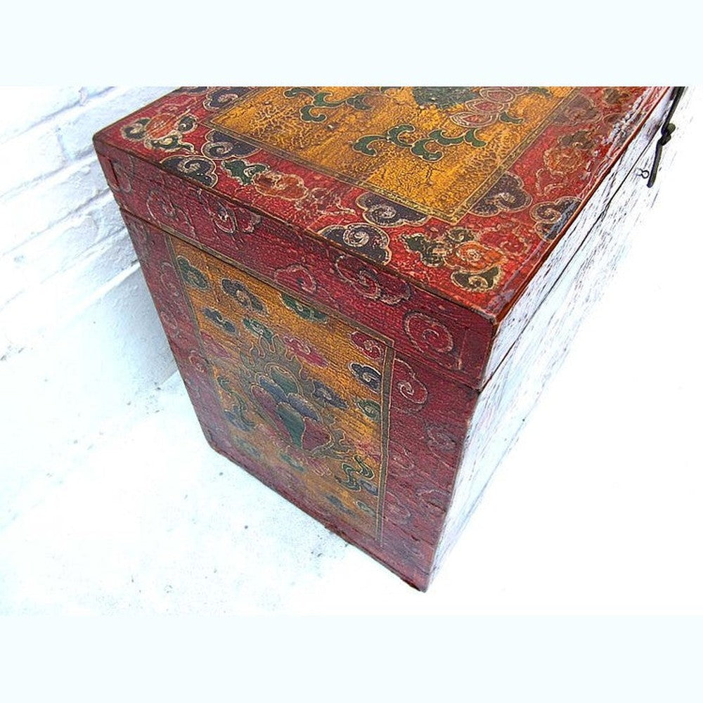 China Tibet Box Truhe antik klassische bunte Bemalung