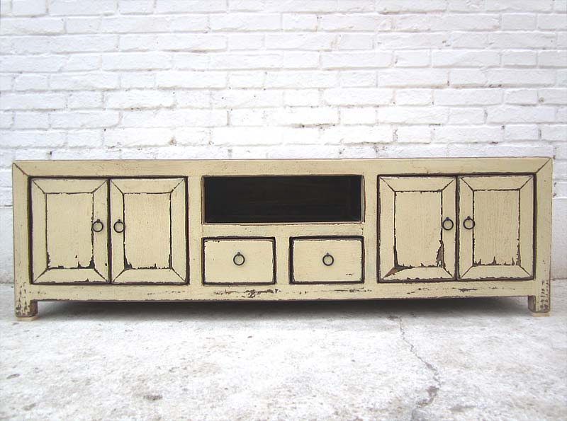 China TV Lowboard altweiß shabby chic 140x39x41cm
