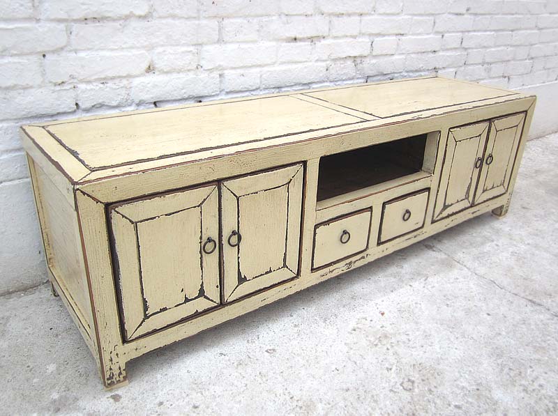 China TV Lowboard altweiß shabby chic 140x39x41cm
