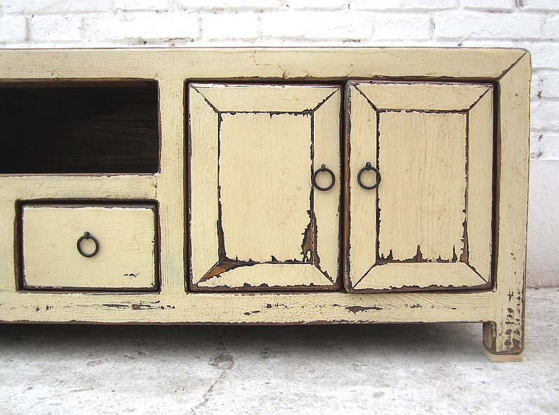 China TV Lowboard altweiß shabby chic 140x39x41cm