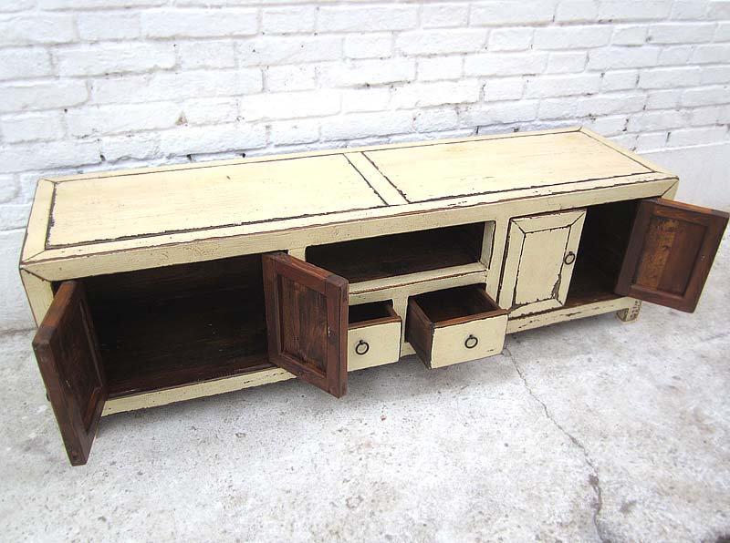 China TV Lowboard altweiß shabby chic 140x39x41cm