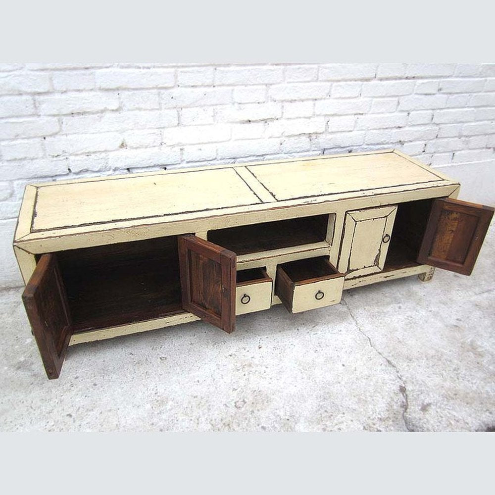 China TV Lowboard altweiß shabby chic 140x39x41cm