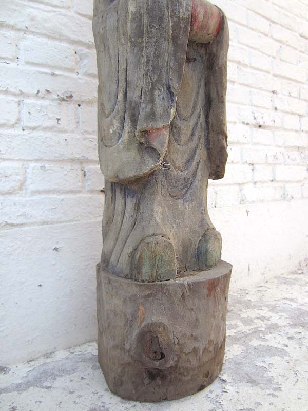 Skulptur Ratte China astrologische Figur Statue buddhistisch Pappel 80 Jahre