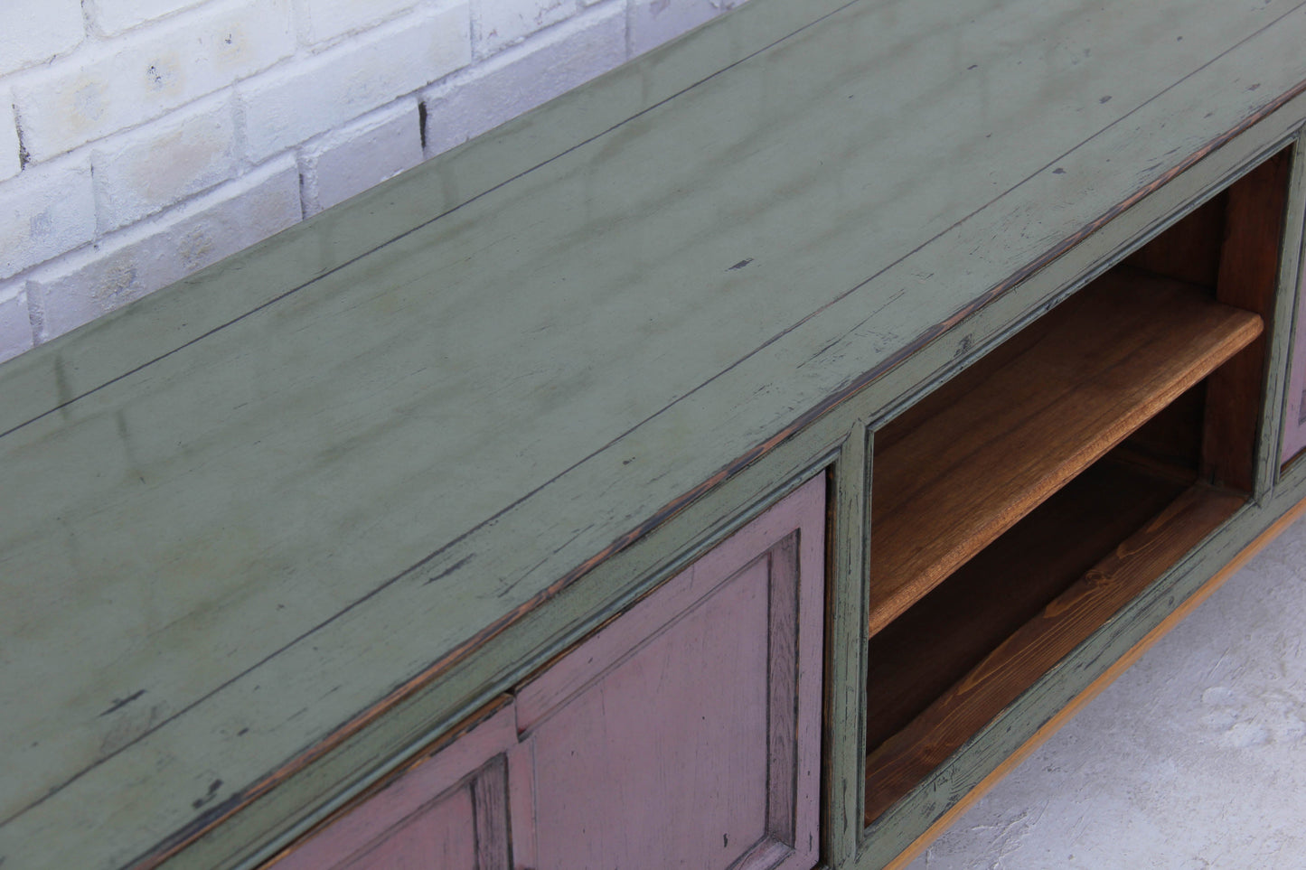 TV Sideboard Poly Color Grau/Violette